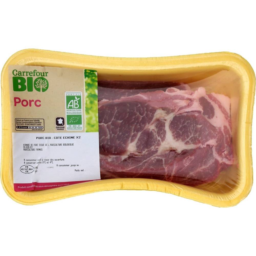 Carrefour Bio - Côtes de porc échine