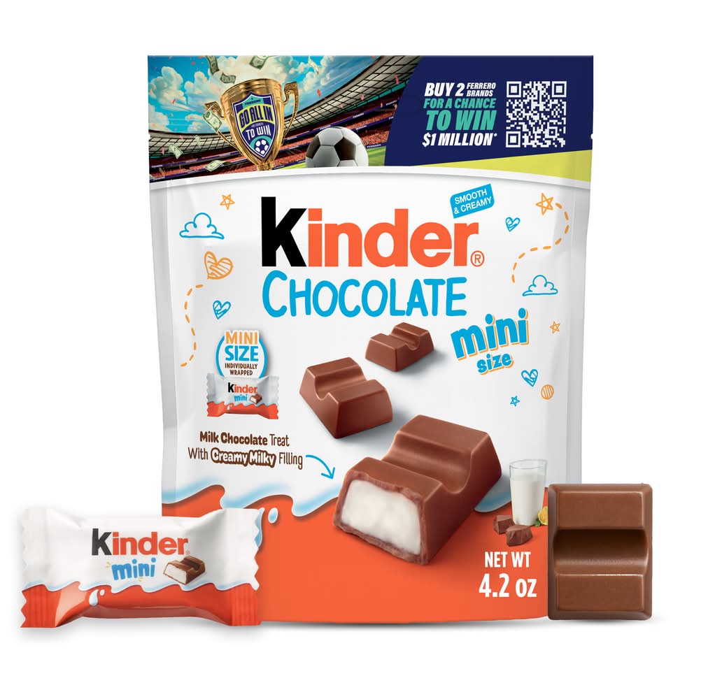 Kinder Mini Milk Chocolate Treat With Creamy Milky Filling (4.2 oz)