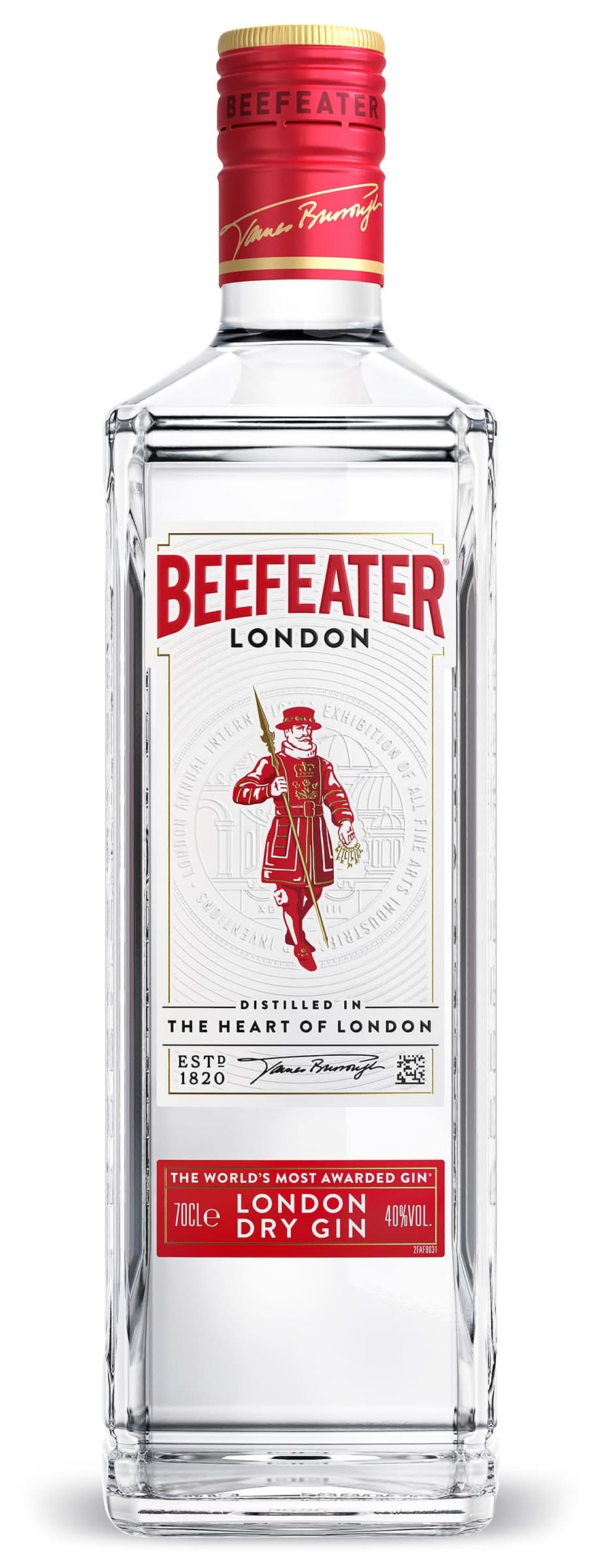 Ginebra London Dry Beefeater Botella 70 Cl