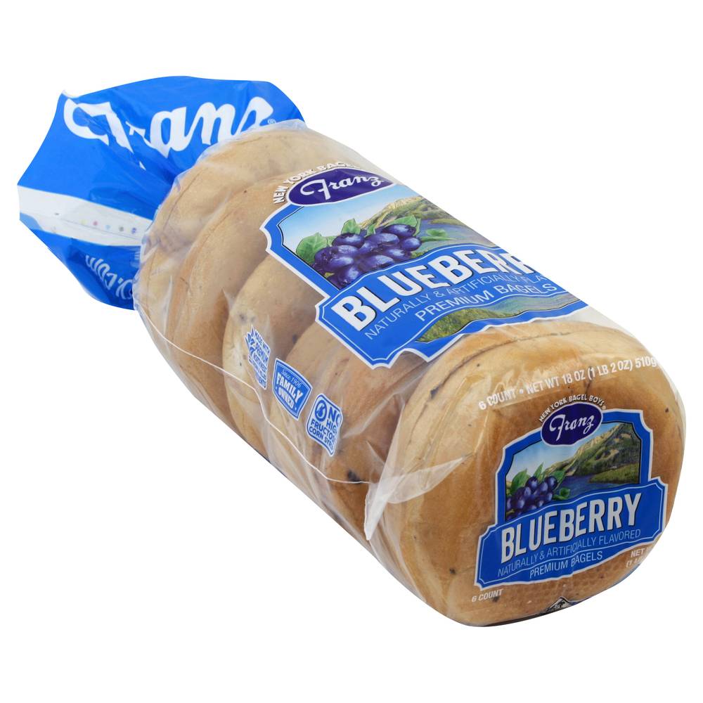 Franz Blueberry Premium Bagels (6 ct)