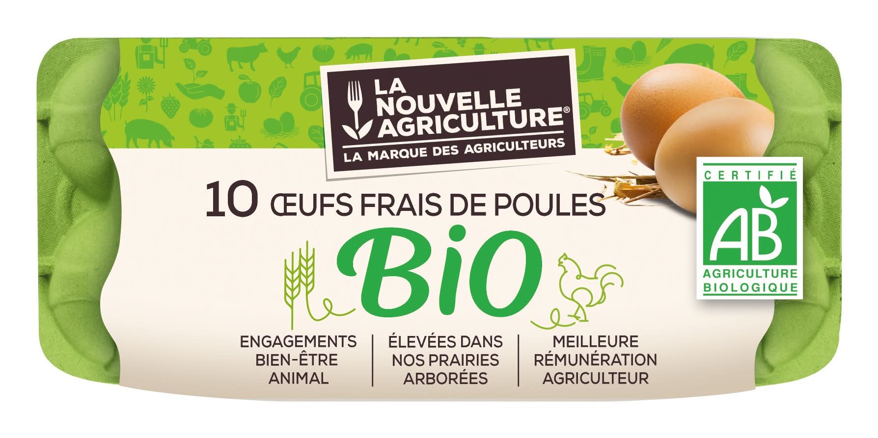 La Nouvelle Agriculture - Oeufs bio tout calibre (10)