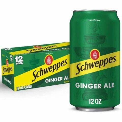 Schweppes Ginger Ale 12pack 12oz Can