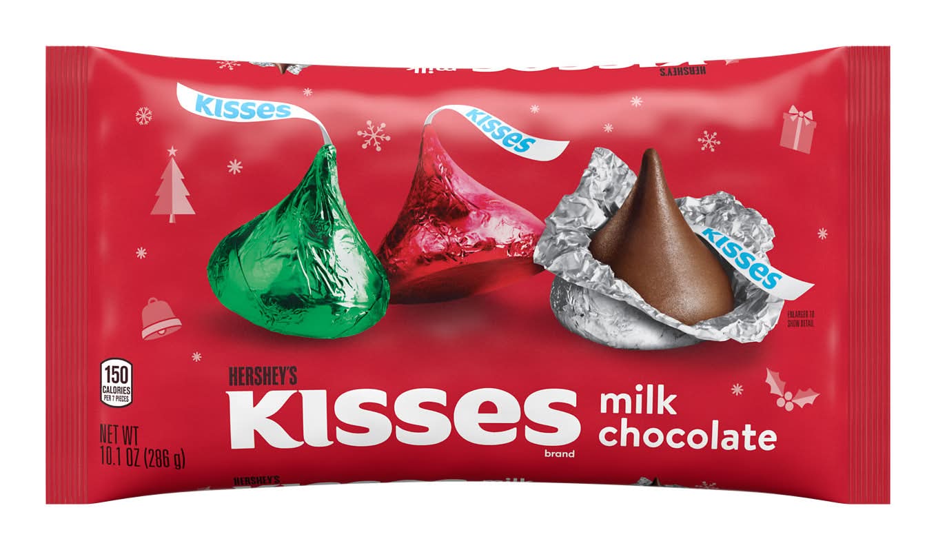 HERSHEY’S KISSES Holiday Milk Chocolate Candy (10.1 oz)
