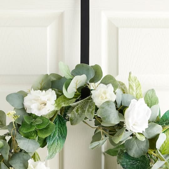 Ashland Adjustable Wreath Hanger, 14" , Black