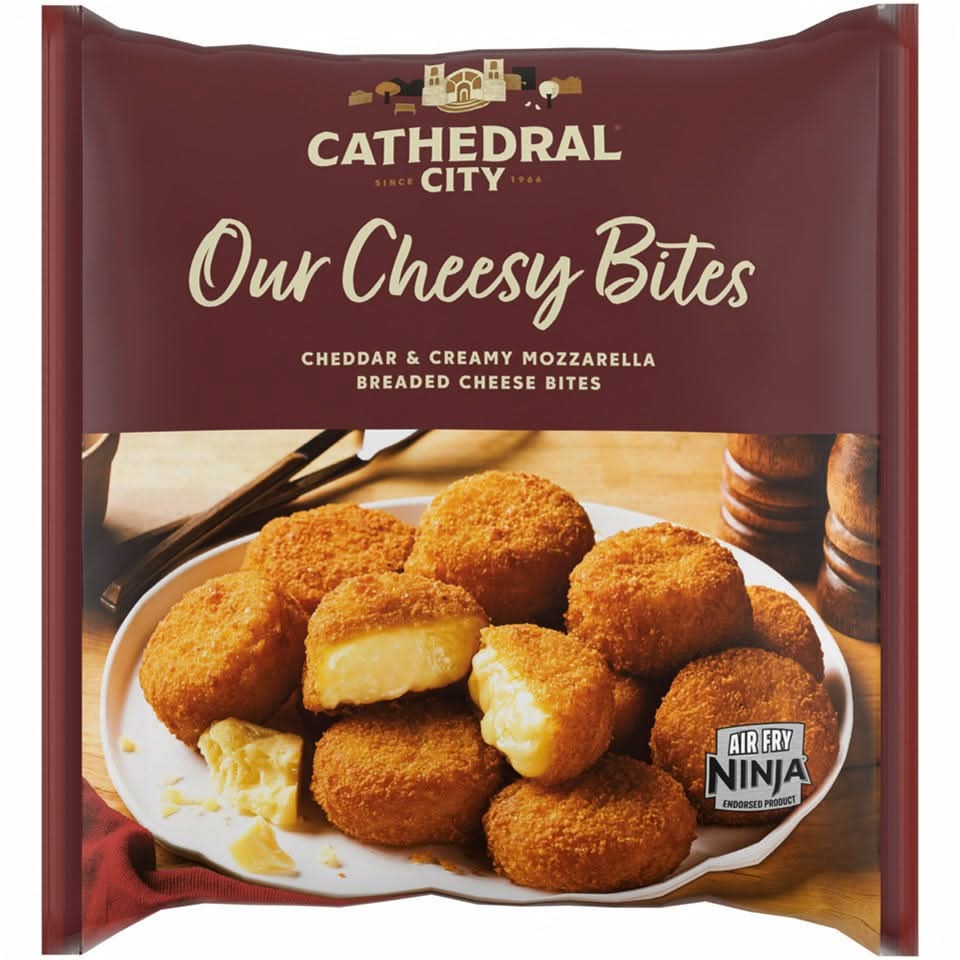 Cathedral City Mature Cheddar & Creamy Mozzarella Breaded Cheese Bites (300g)