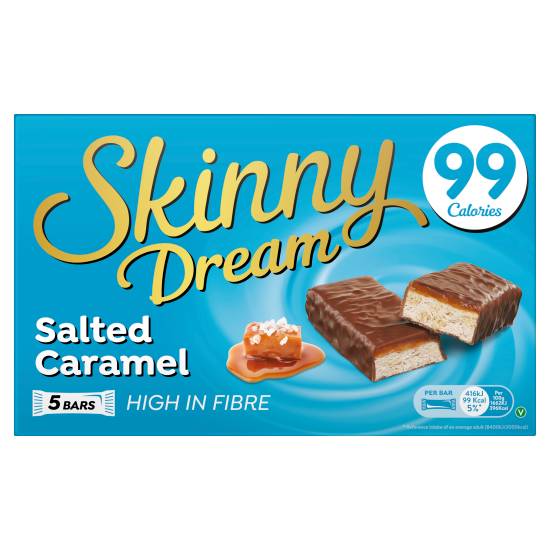 Skinny Dream Salted Caramel, Chocolate Bar (5 pack)