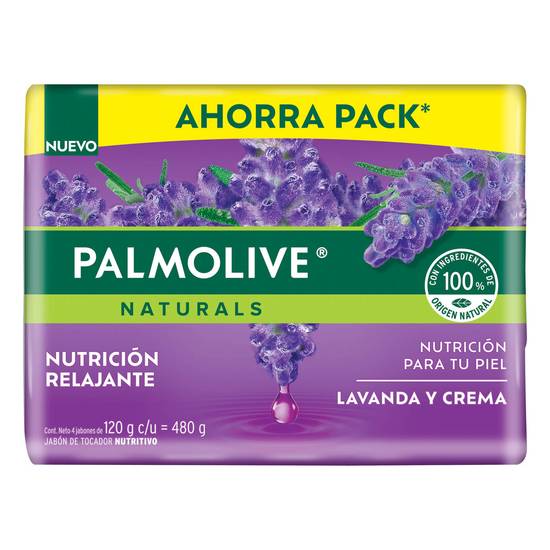 Palmolive jabón naturals suavidad relajante (4 un)