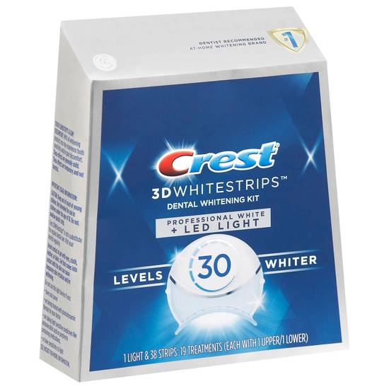 Crest Whitestrips 3d Dental Whitening Kit Professional + Led Light