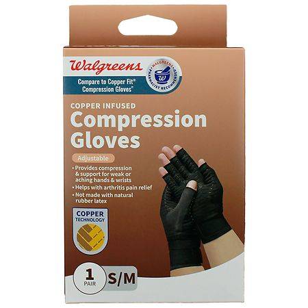Walgreens Compression Gloves Small / Medium