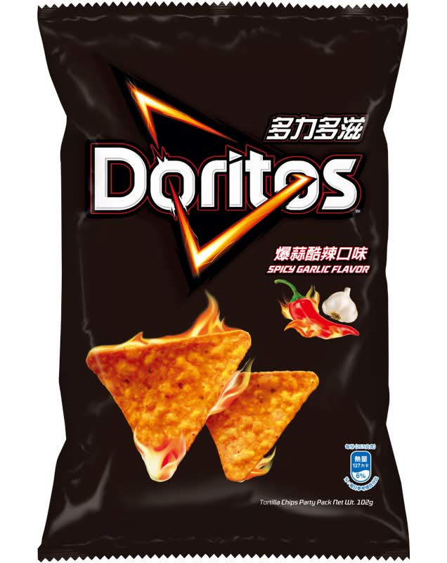多力多滋爆蒜酷辣口味玉米片102g <102g克 x 1 x 1Bag包>