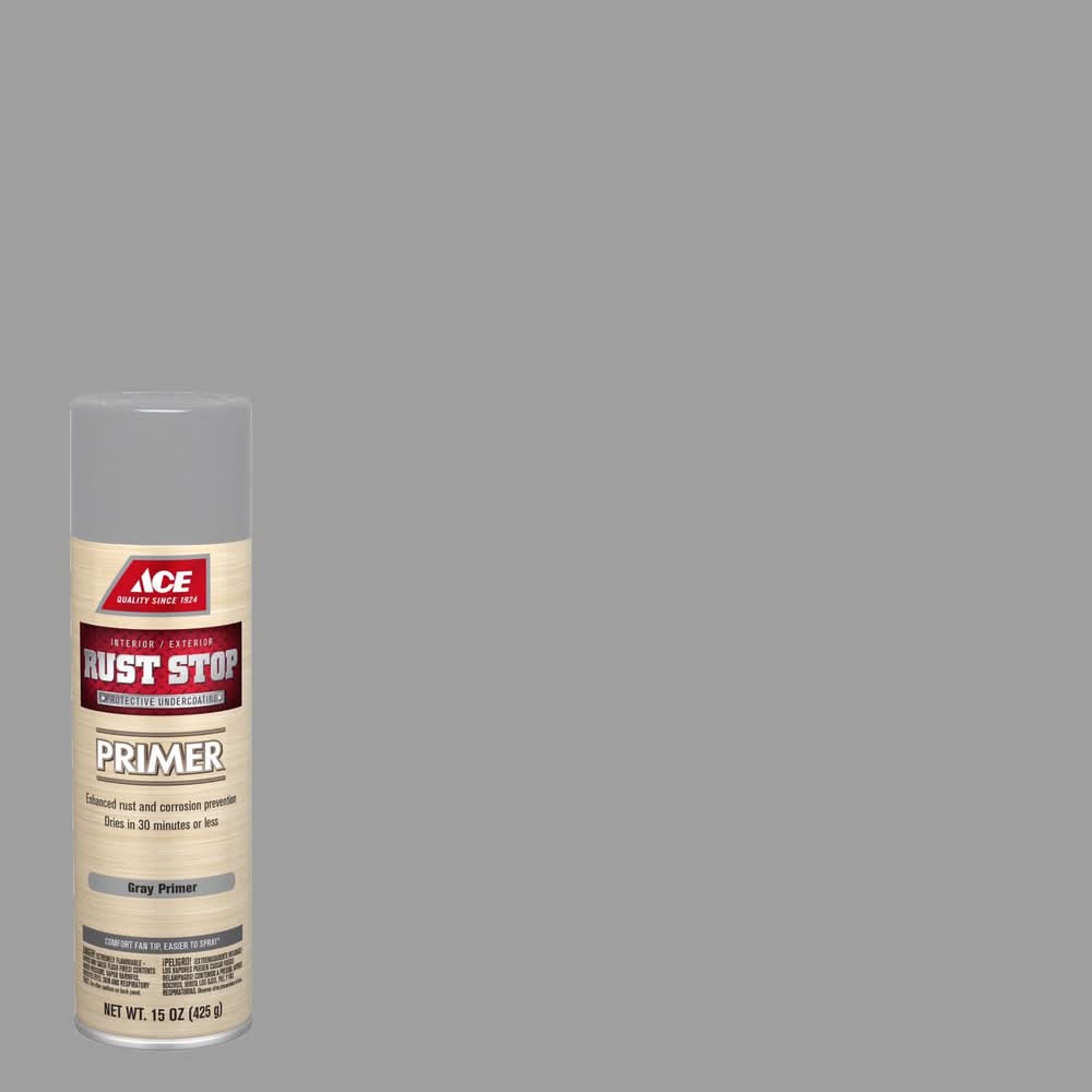 ACE Rust Stop Gray Spray Primer 15 Oz