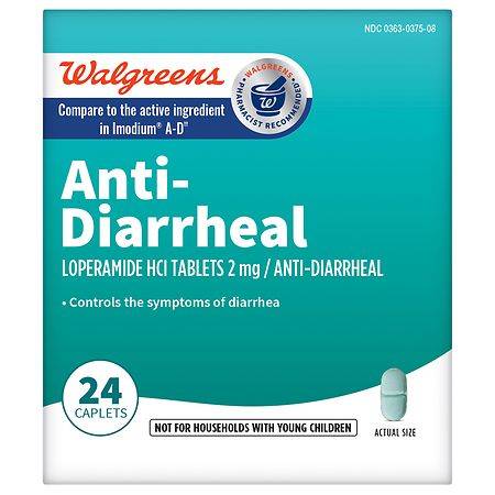 Walgreens Anti-Diarrheal 2 mg Caplets (24 ct)