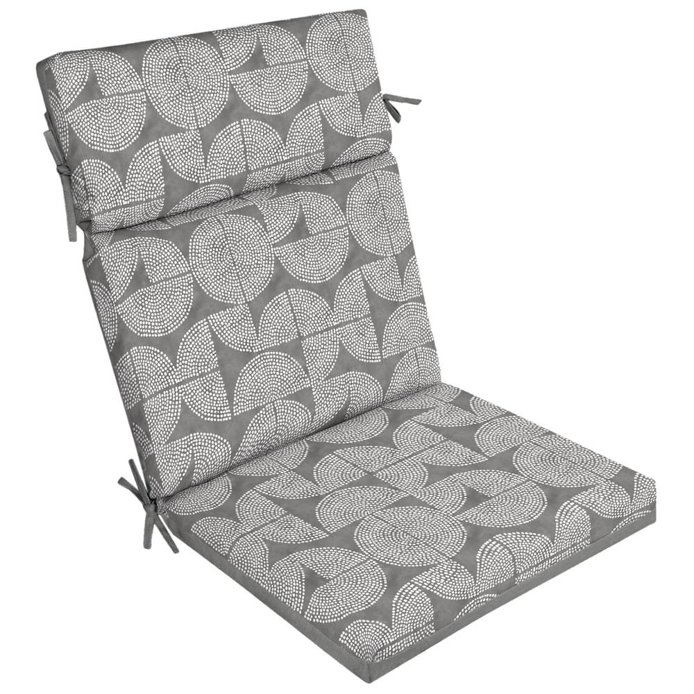 Style Selections 20-in x 21-in Tara Geo Dots Patio Chair Cushion | HP09713A-9C8