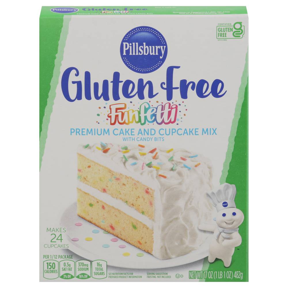 Pillsbury Gluten Free Funfetti Cake & Cupcake Mix With Candy Bits