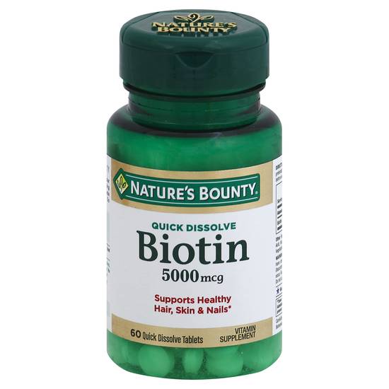 Nature's Bounty Dissolve Biotin 5000 (60 ct)