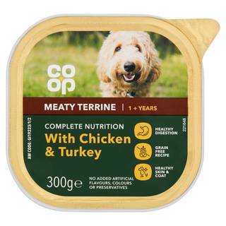 Co-op Meaty Terrine With Chicken & Turkey 1+ Years 300G (Co-op Member Price £0.63 *T&Cs apply)