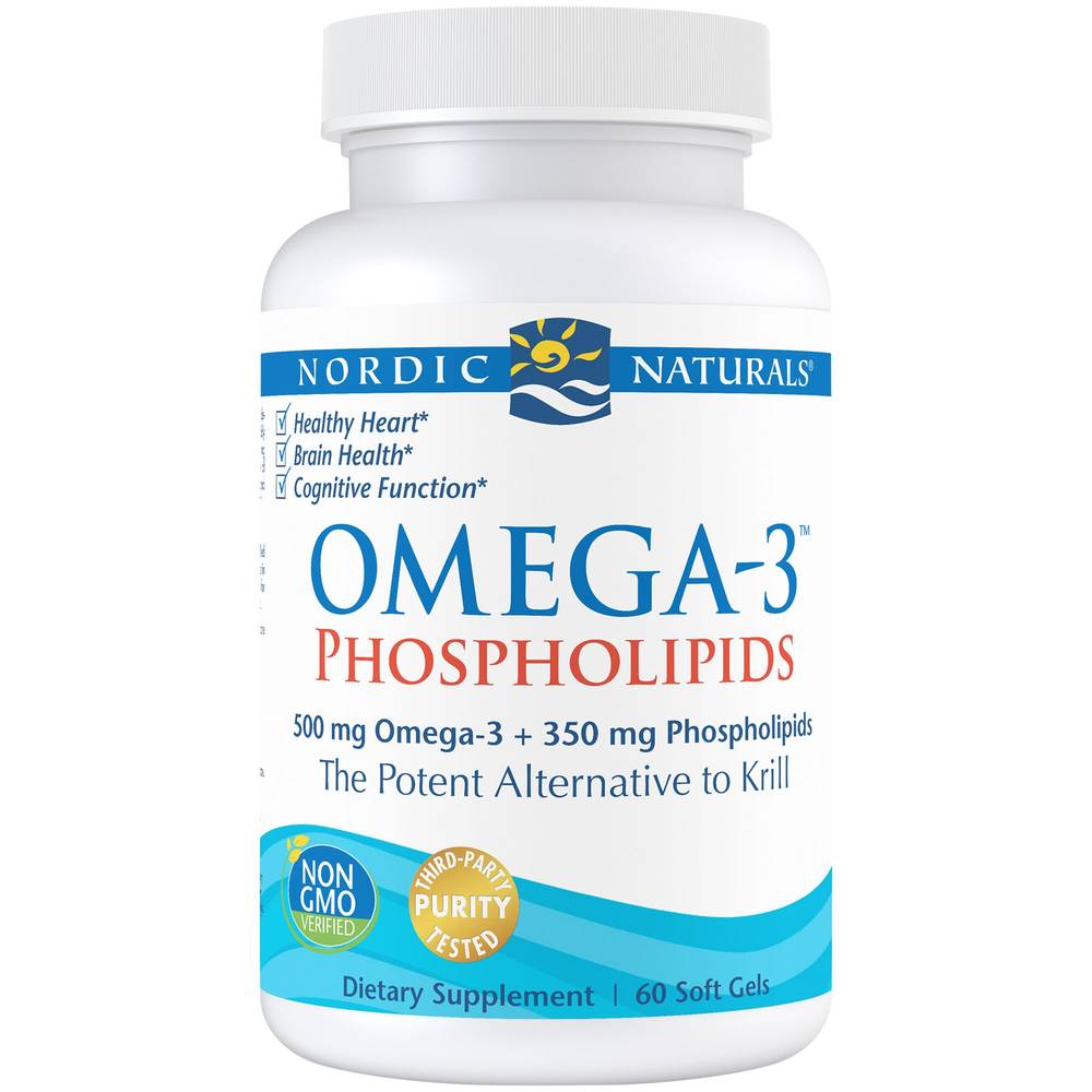 Nordic Naturals 3 Phospholipids - 500mg Omega-3 - Alternative To Krill (60 ct)