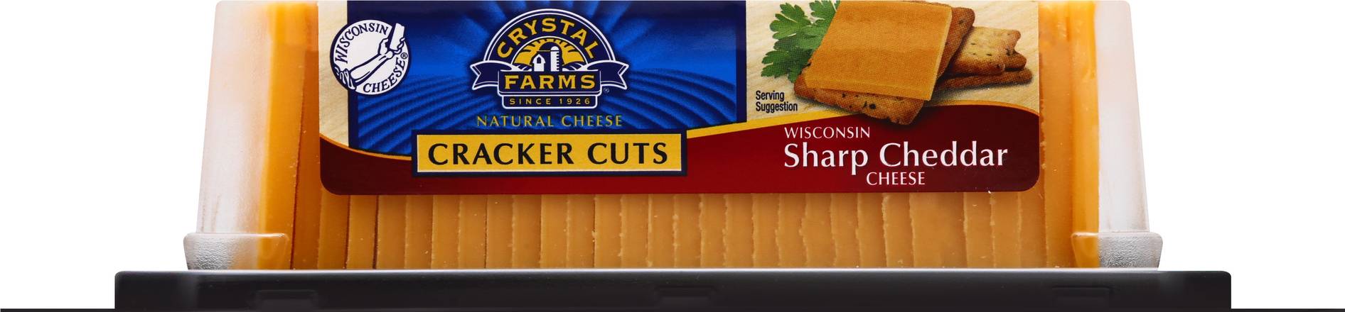 Crystal Farms Cracker Cuts Sharp Cheddar Cheese (30 ct)
