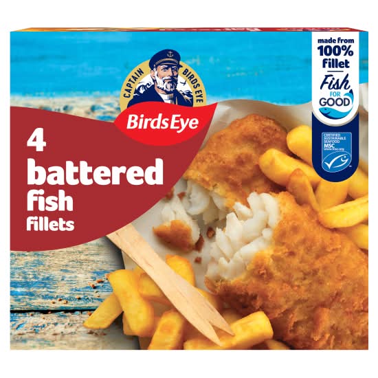 Birds Eye Battered Fish Fillets (400g)