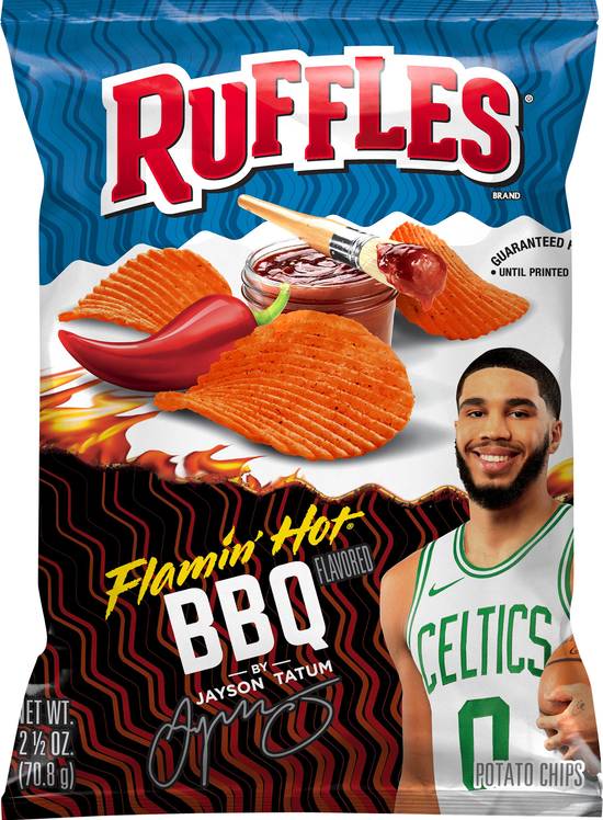 Ruffles Flamin' Hot Bbq Potato Chips