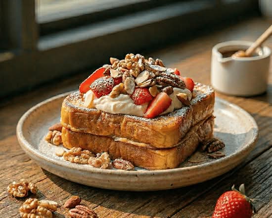 Strawberries & Crème French Toast