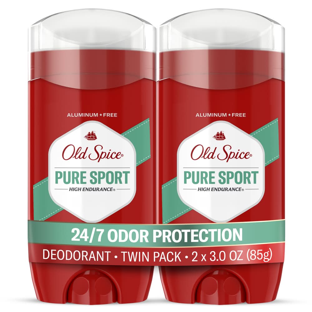 Old Spice High Endurance Value pack Aluminum Free Pure Sport Deodorant (6 oz)