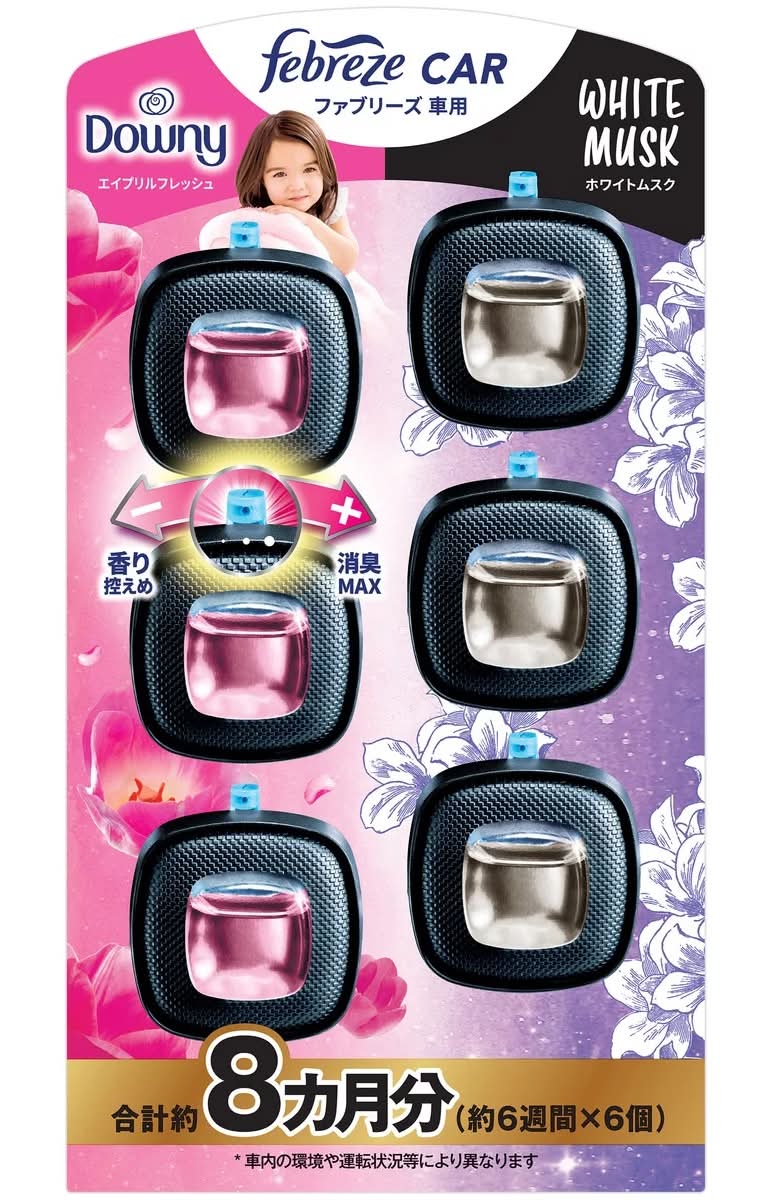 P&G FEBREZE ファブリーズ イージークリップ 6個入 車用消臭芳香剤