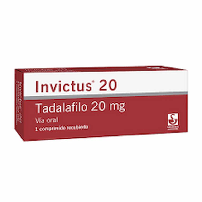 Siegfried rhein invictus tadalafil tabletas 20 mg (1 tableta)