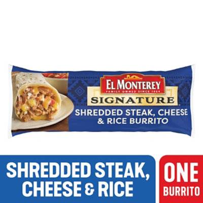 El Monterey Signature Shredded Steak and Cheese Burrito