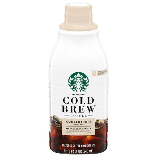 Starbucks Cold Brew Madagascar Vanilla Medium Roast Coffee Concentrate (32 fl oz)