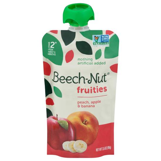 Beech-Nut Fruities Stage 2 From About 6 Months Peach, Apple & Banana