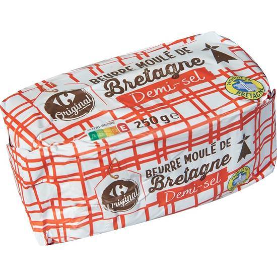 Carrefour Original - Beurre moulé de bretagne demi sel