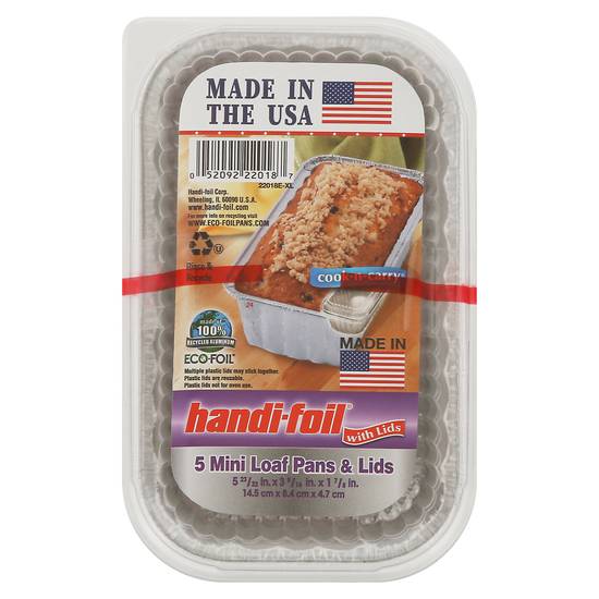 Handi-Foil Mini Loaf Pans & Lids (5 ct)