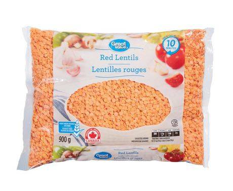 Great Value Red Lentils (900 g)