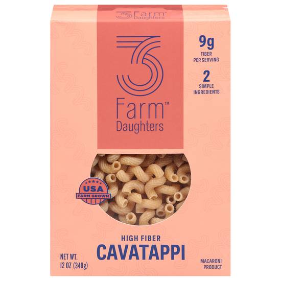 3 Farms Daughters High Fiber Cavatappi Pasta