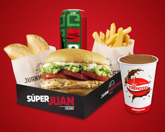 Super Juan Pollo Italiano + Batido