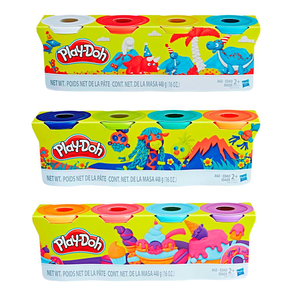 Play-Doh · Pack de 4 masas (448 g)