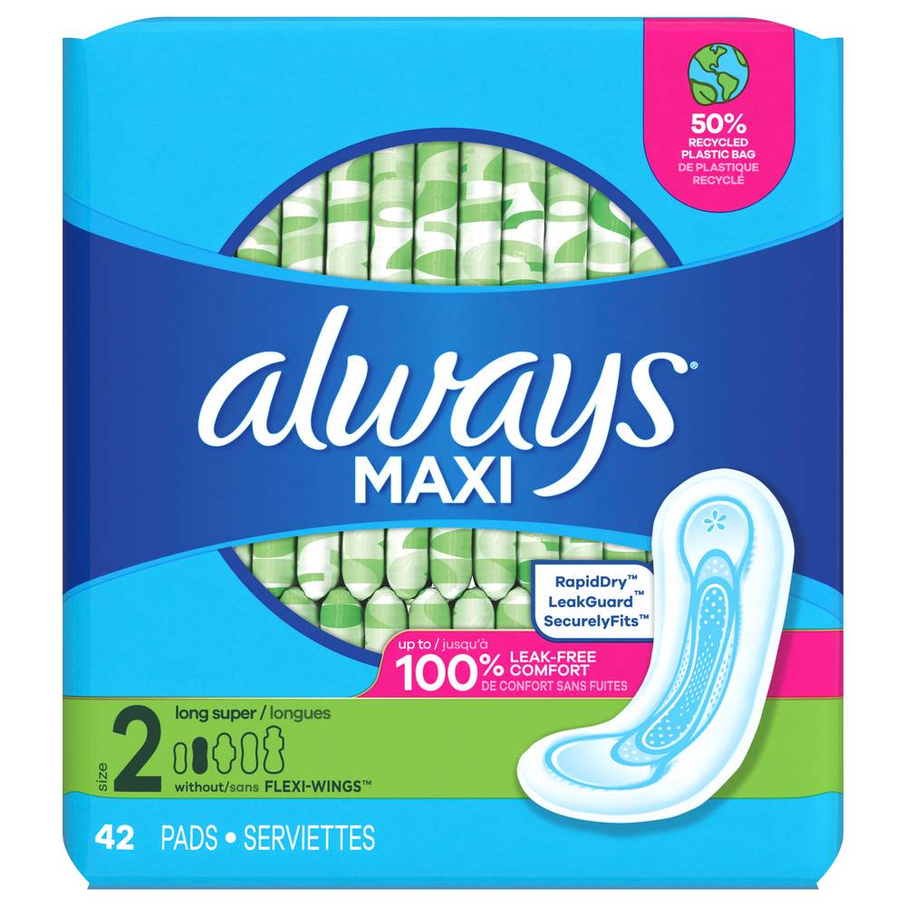 Always Maxi Long Super Pads (1.1 oz)