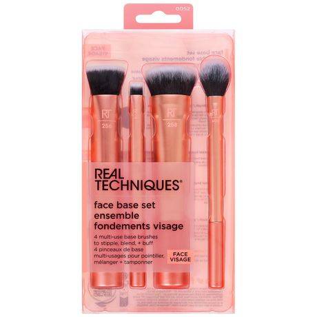 Real Techniques Face Base Makeup Brush Set (4 ct)