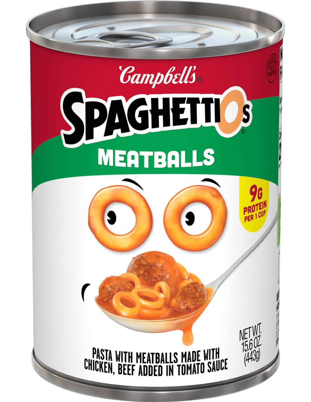 Campbell's Spaghettios Canned Pasta With Meatballs (15.6 oz)