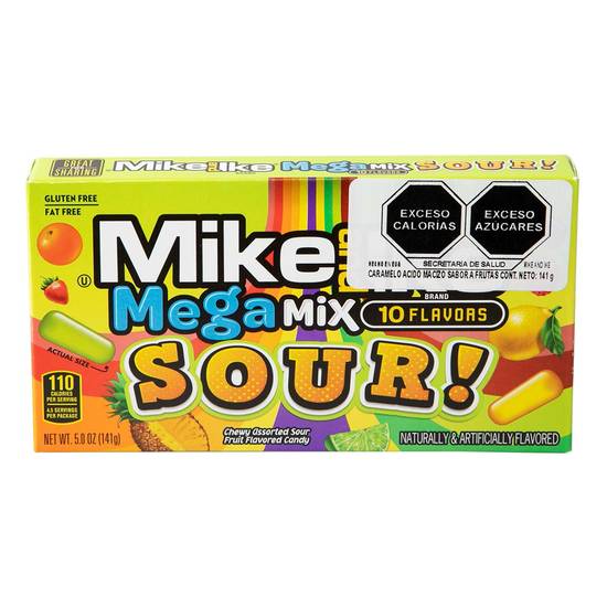 Mike and ike mega mix sour (caja con 141 gr.)