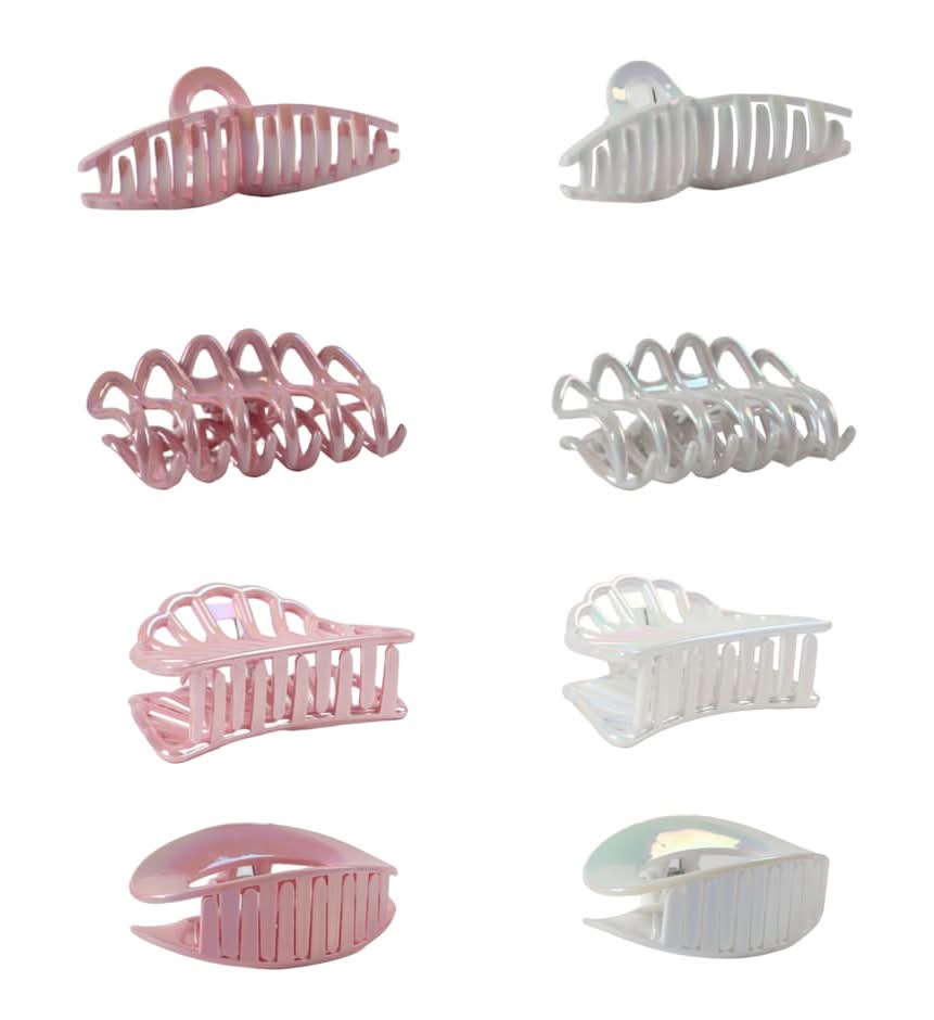 Iridescent Claw Hair Clips, Assorted Styles And Colors, 1-ct.