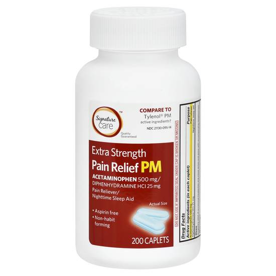 Signature Care Pain Relief Pm (200 ct)