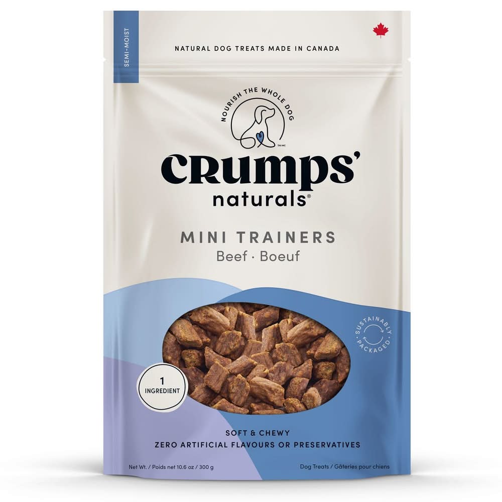 Crumps' Naturals Mini Trainers Beef Dog Treats, 10.6 oz