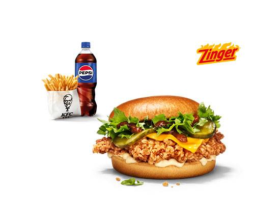 Kentucky BBQ Zinger Burger Menü