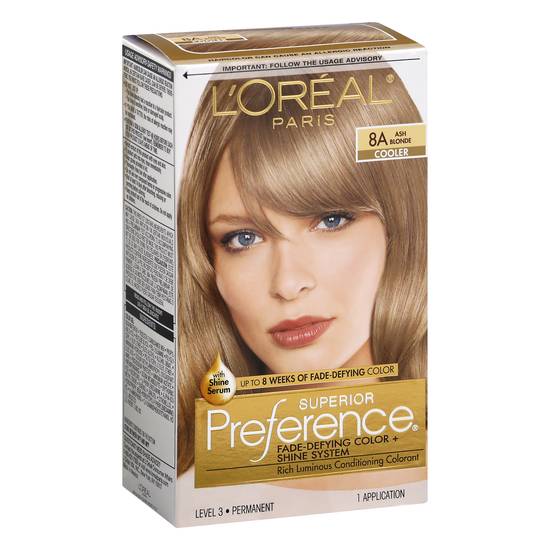 L'oréal Paris Preference Permanent Cooler 8a Ash Blonde