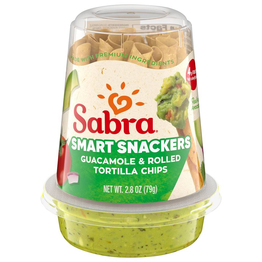 Sabra Snackers Classic Guacamole With Tostitos Dipping Rolls (2.8 oz)