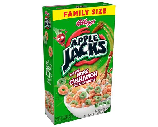 Apple Jacks · Sweetened Cereal with Apple & Cinnamon (19.4 oz)