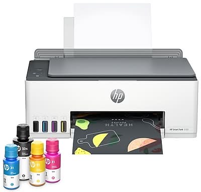 HP Smart Tank 5101 Wireless All-in-One Color Cartridge Free Ink Tank Printer, 3 Years of Ink Included, AI Enabled (1F3Y0A)