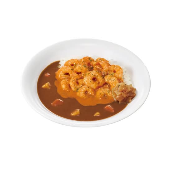 ダブルぷりぷりエビのビスクソースカレー Pork Curry Rice w/ Double Shrimp & Bisque Sauce